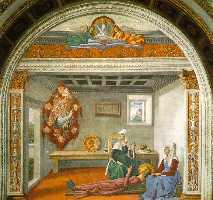 Domenico Ghirlandaio Announcement of Death to Saint Fina oil painting picture